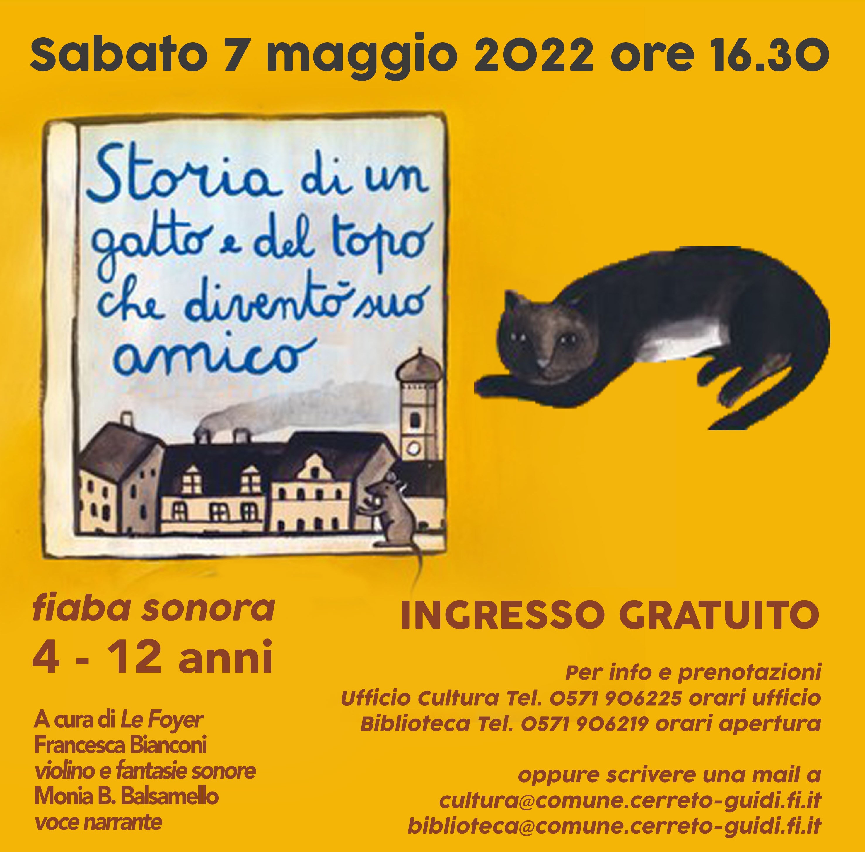 Fiaba Sonora: "Storia di un gatto e del topo che diventò suo amico"