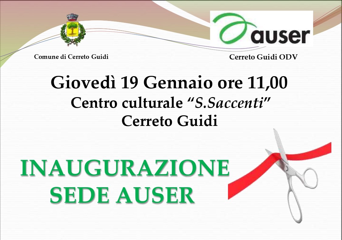 Inaugurazione della sede AUSER a Cerreto Guidi