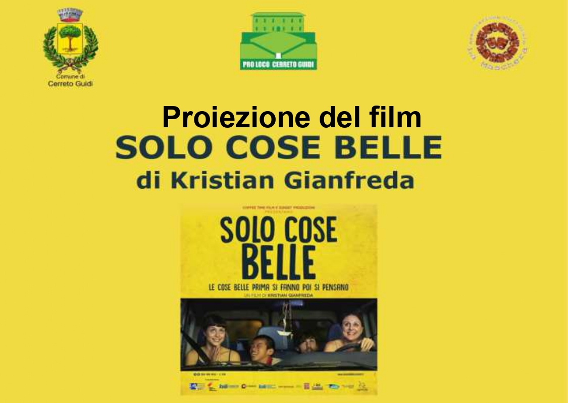 Proiezione del film "Solo cose belle" di Kristian Gianfreda