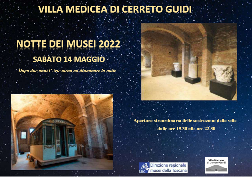 Apertura straordinaria delle sostruzioni della Villa - Notte dei Musei