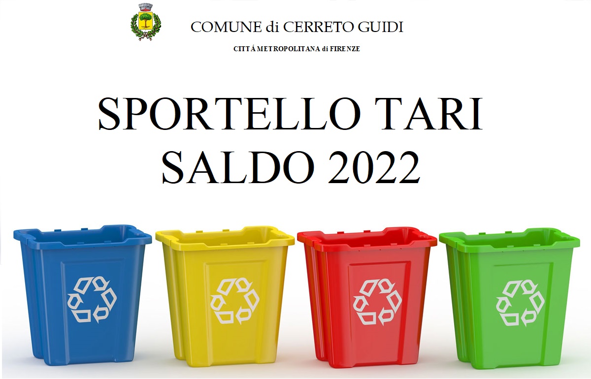 Sportello TARI saldo 2022 - APPUNTAMENTI ESAURITI